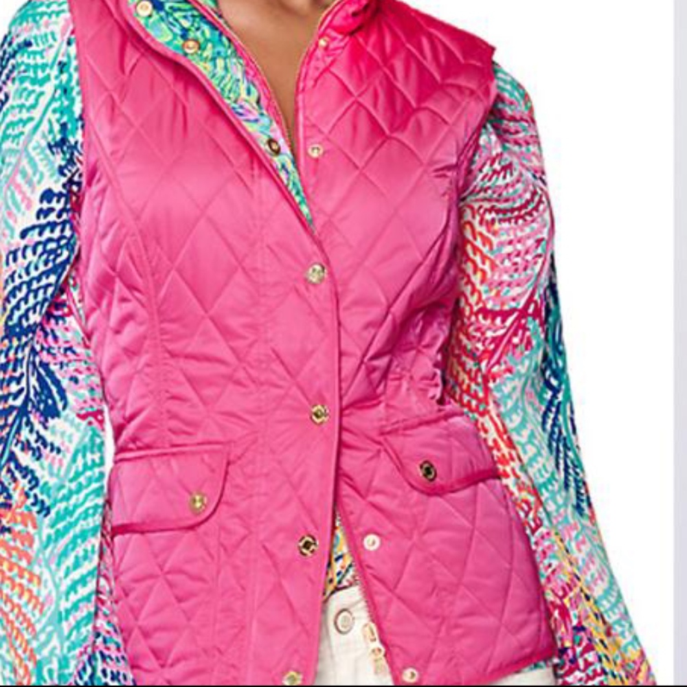 NWT Lilly Pulitzer Quilted Vest XS
